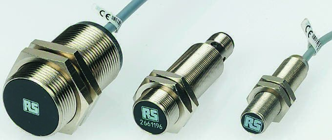 RS PRO Barrel-Style Proximity Sensor, M18, 5 mm Detection, NPN Output, 10 → 30 V dc, IP67, IP68
