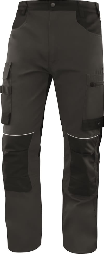 Delta Plus Mach 5 Black, Grey Unisex's Cotton, Polyester Abrasion Resistant Trousers 29/32in, 74/82cm Waist