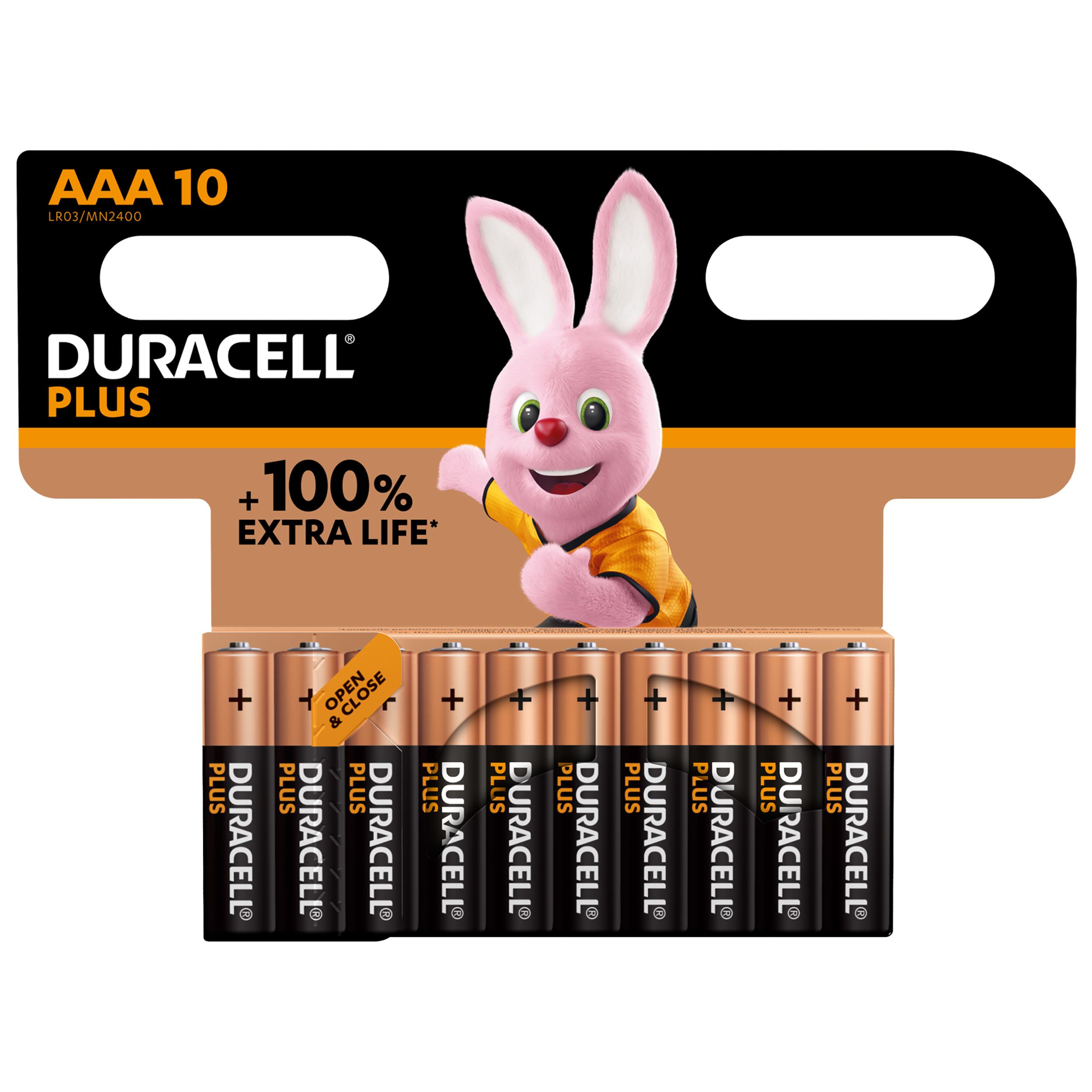 Duracell Duracell Plus Alkaline Manganese Dioxide AAA Battery 1.5V
