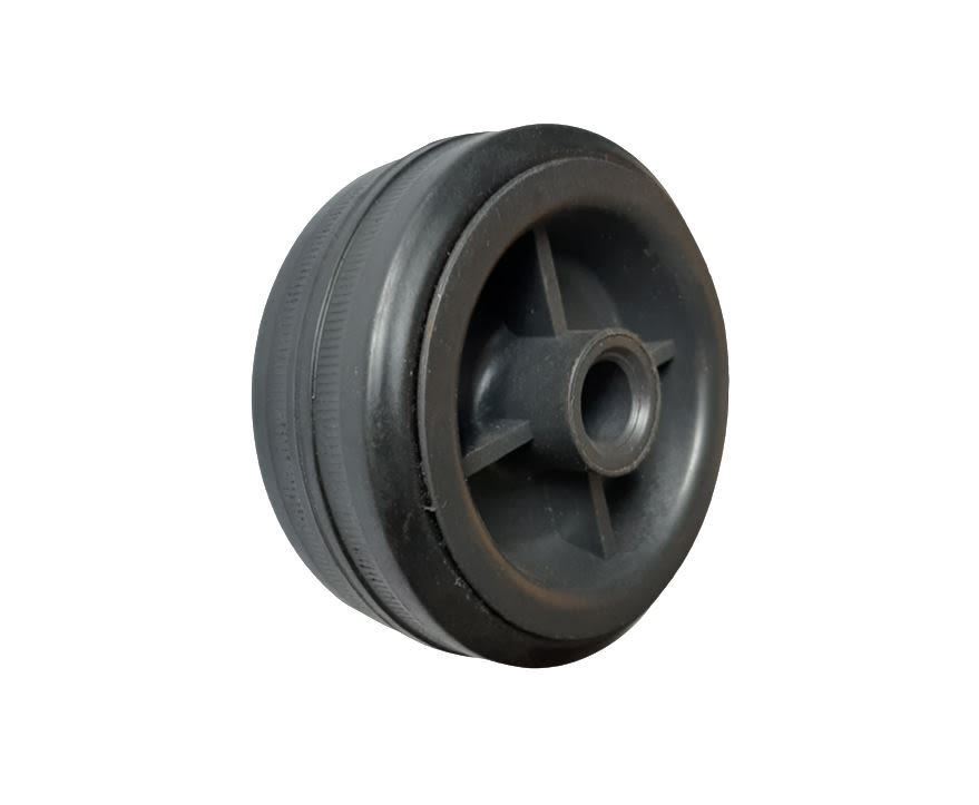 Guitel Black Rubber Castor Wheels 50801200, 80daN
