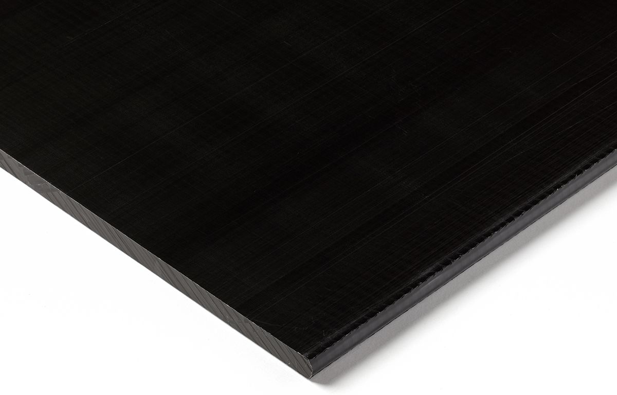 Black Plastic Sheet, 500mm x 300mm x 6mm