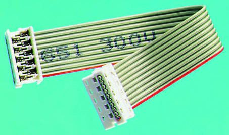 Molex 1.27mm 12 Way Female Picoflex IDC to Female Picoflex IDC Flat Ribbon Cable, Grey Sheath, 100mm Length