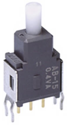 Interruttore a pulsante NKK Switches, Momentaneo SPDT, 0,4 V A a 28 V c.a./c.c. PCB
