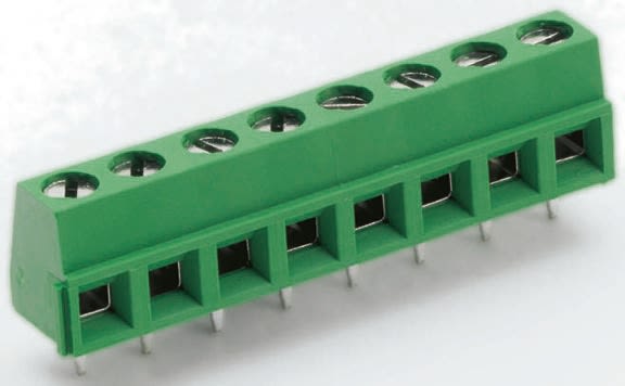 TE Connectivity Buchanan 12-pin PCB Terminal Strip, 5mm Pitch
