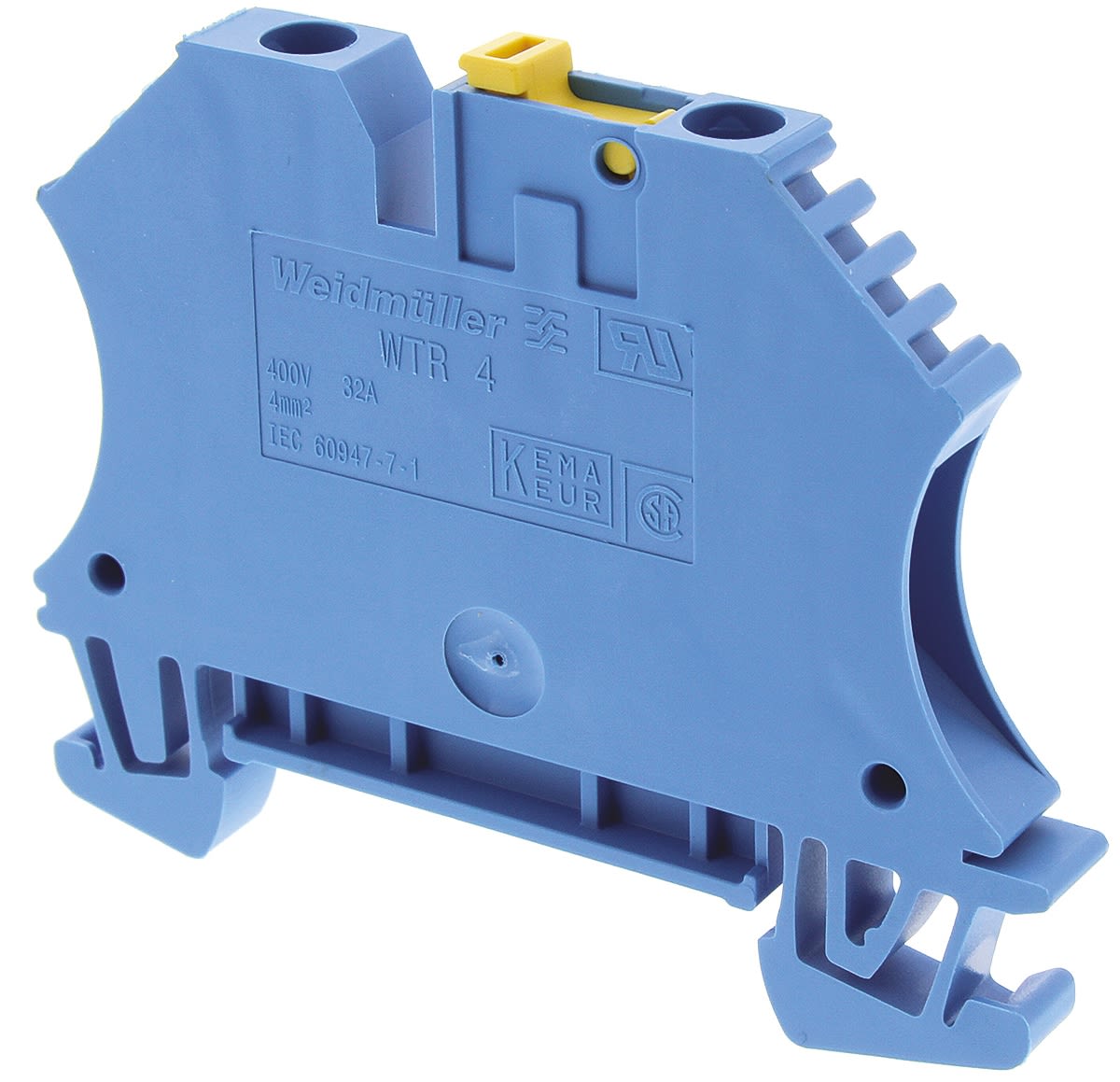 7910190000 Weidmuller Blue WTR Disconnect Terminal Block, Single