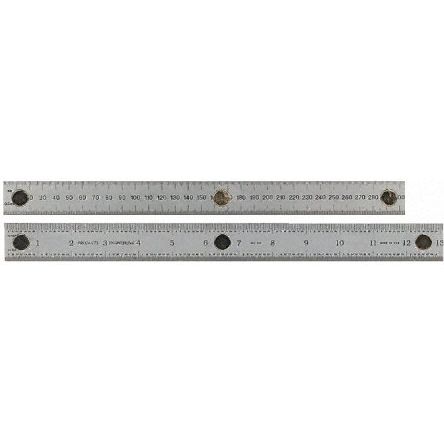 RS PRO 300mm Stainless Steel Imperial, Metric Ruler