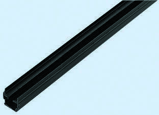 Bosch Rexroth, Black PP Panel Strip, 6mm groove size, 2m length