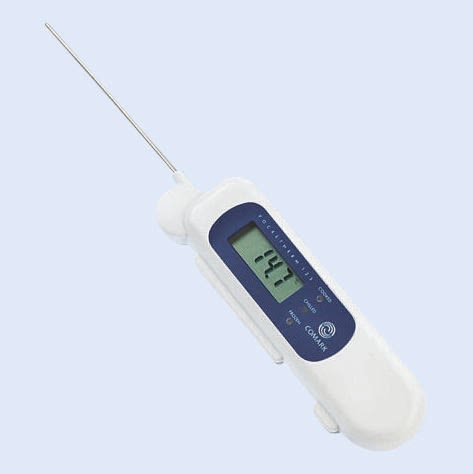 Comark P125 Wired Digital Thermometer for Food Industry Use, Thermistor Probe, 1 Input(s), ±0.5 °C Accuracy - UKAS