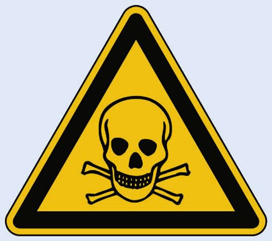 Tabulka nebezpečí a varování, Hliník, Černá/žlutá Nebezpečné látky Značka