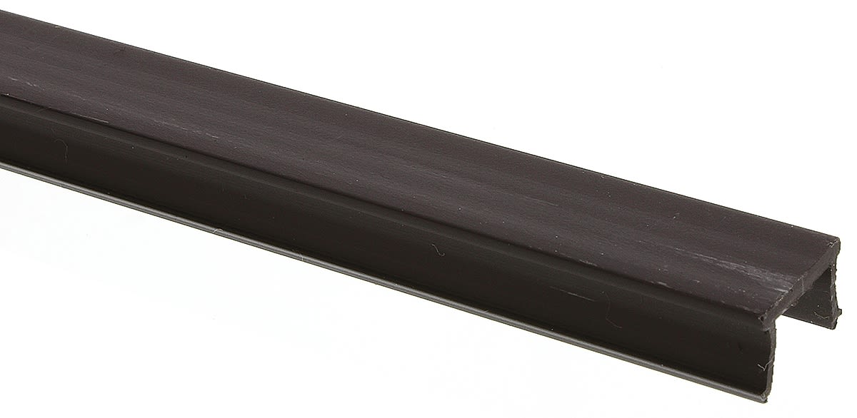 Bosch Rexroth, Black PVC Cover Strip, 10mm groove size, 1m length
