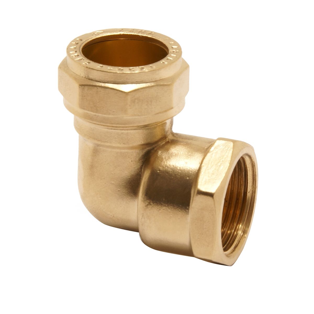 Pegler Yorkshire Brass Compression Fitting, Elbow Coupler