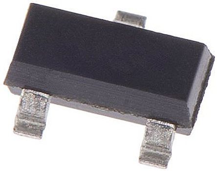 Transistor, BC847CE6327HTSA1, NPN 100 mA 45 V SOT-23, 3 pines, 250 MHz, Simple