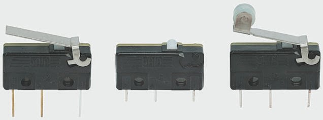 Saia-Burgess Hinge Lever Micro Switch, PCB Terminal, 6 A @ 250 V ac, NO/NC, IP40