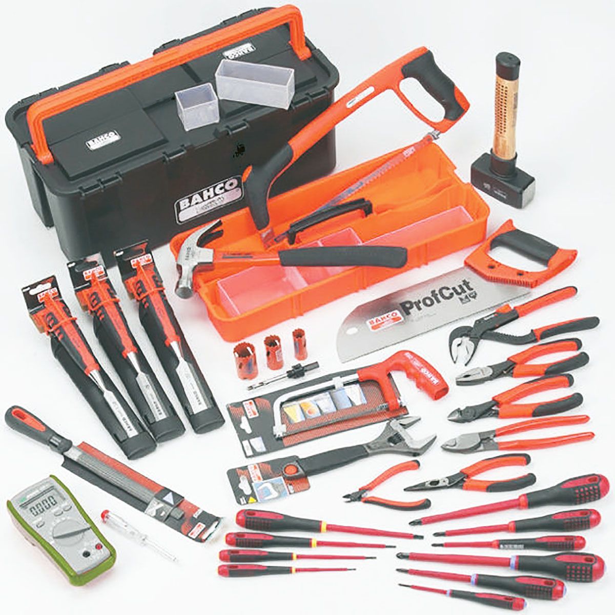 Bahco 31 Piece Electricians Tool Kit with Box, VDE Approved