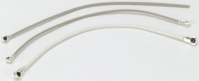 Hirose Male U.FL to Male U.FL Coaxial Cable, 50 Ω, 100mm