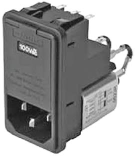 Filtr IEC samec IEC/EN 60939 nasazovací 5 x 20mm Pájení jmenovitý proud 2A 250 V AC