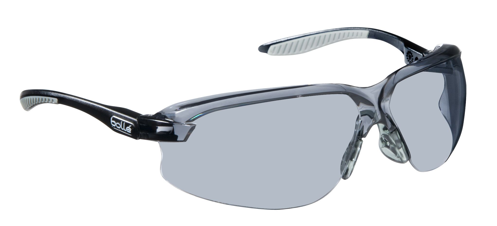 Bolle AXIS Anti-Mist UV Safety Glasses, Smoke Polycarbonate Lens, Vented