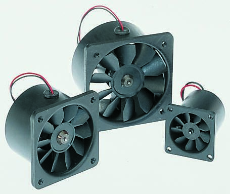 Micronel D340T Series Axial Fan, 12 V dc, DC Operation, 16.56m³/h, 960mW, 40 x 40 x 36mm