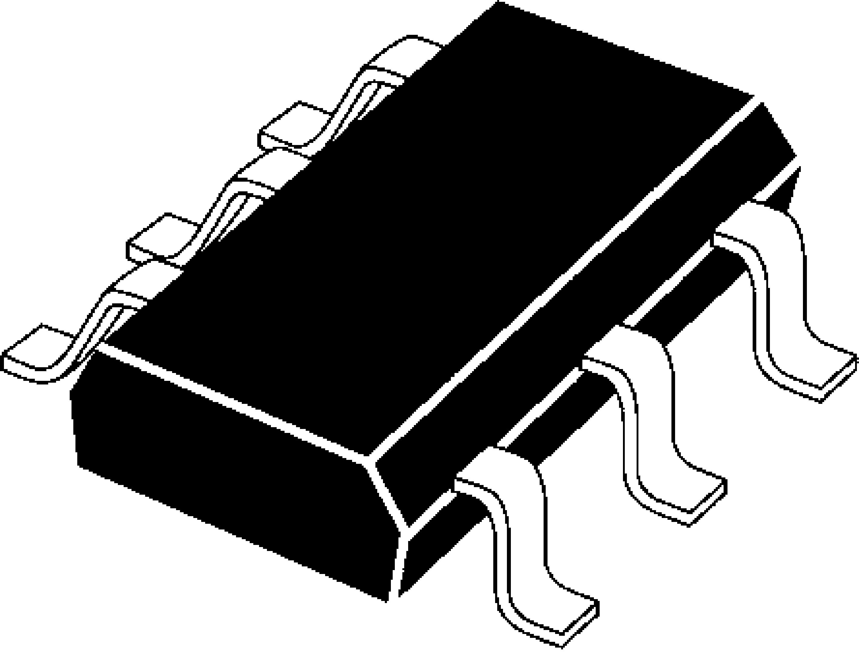 ON Semiconductor NUF2221W1T2G, CAN Bus Terminator, 2bit-Bits, 6-Pin SC-88