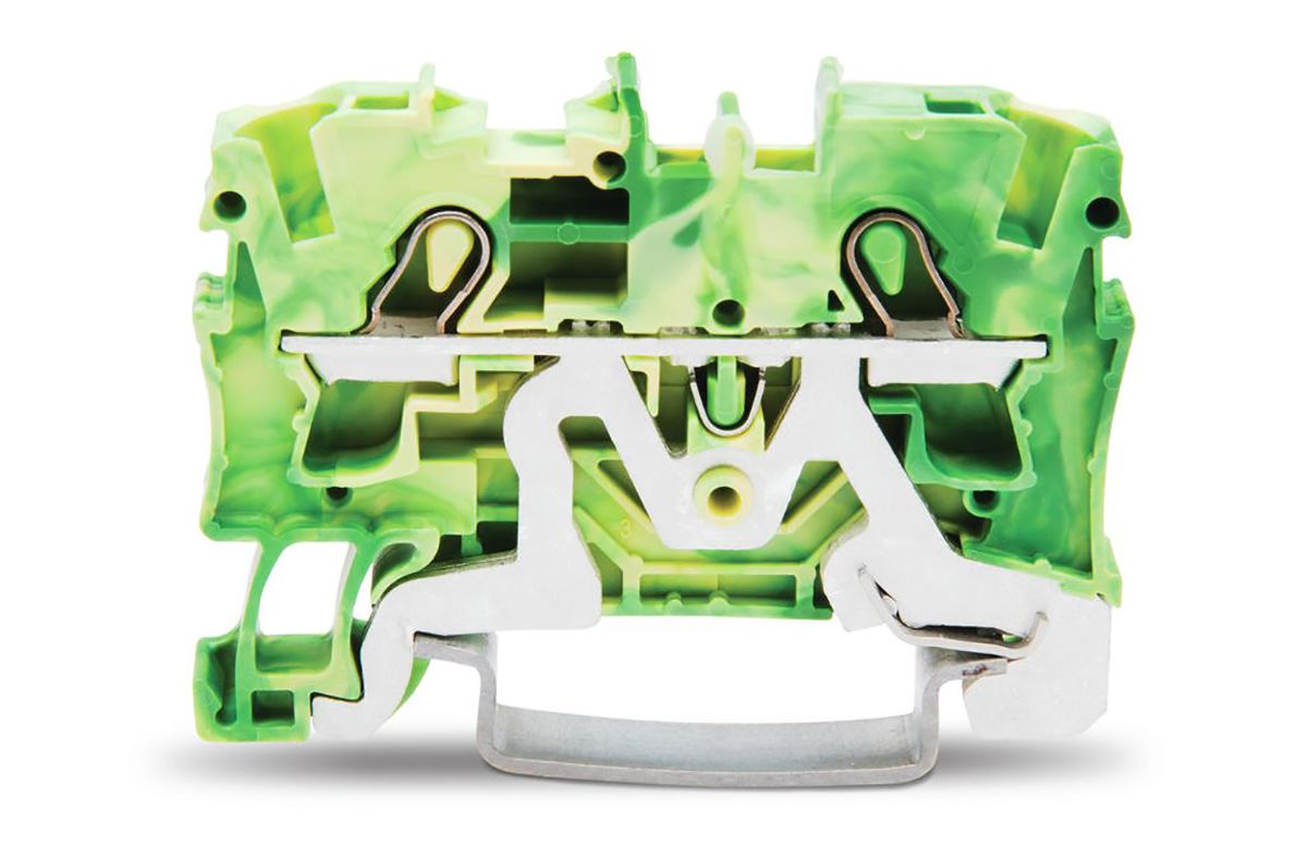 20041207 Wago Green/Yellow 2004 Earth Terminal Block, 4mm², 800 V RS