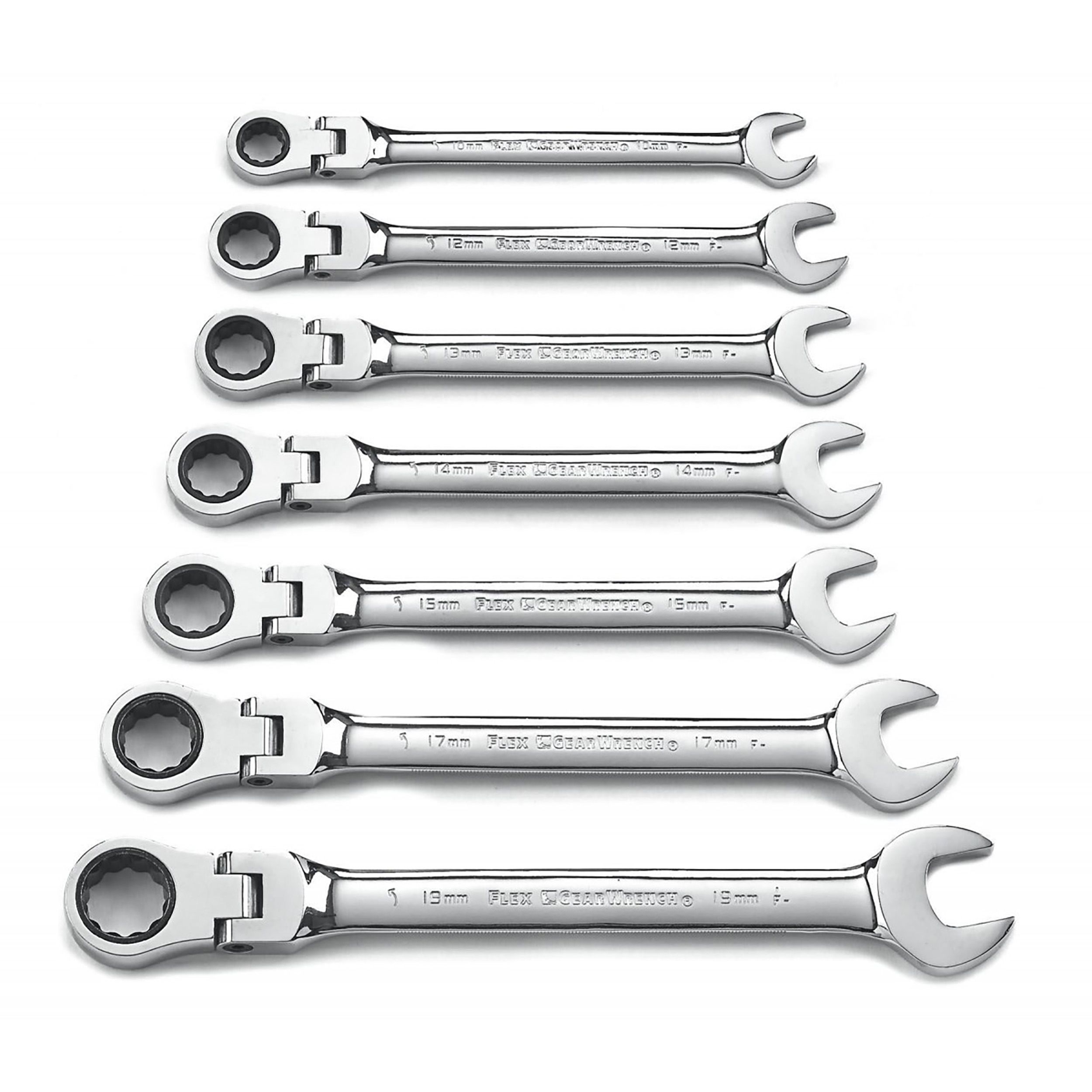 Gear Wrench 7 Piece Chrome Vanadium Steel Spanner Set