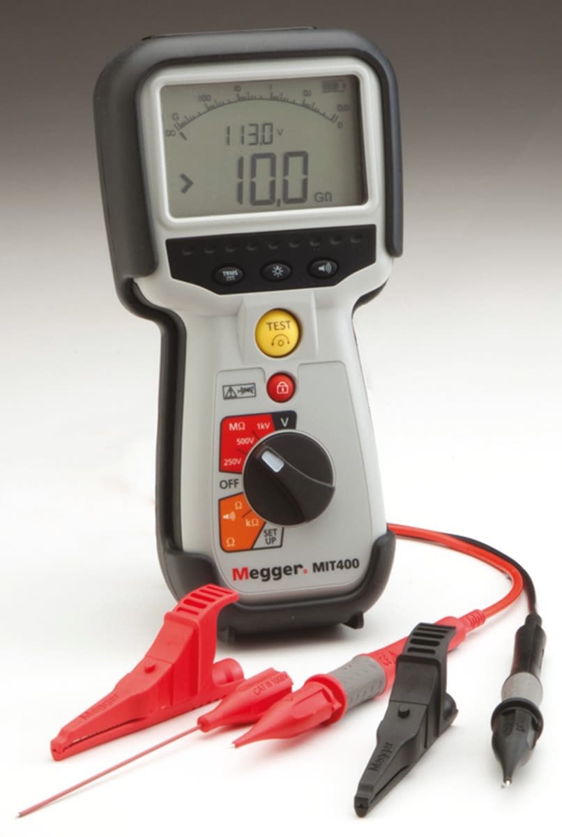 Megger MIT400 Insulation & Continuity Tester, 250V dc Min, 1000V dc Max ...