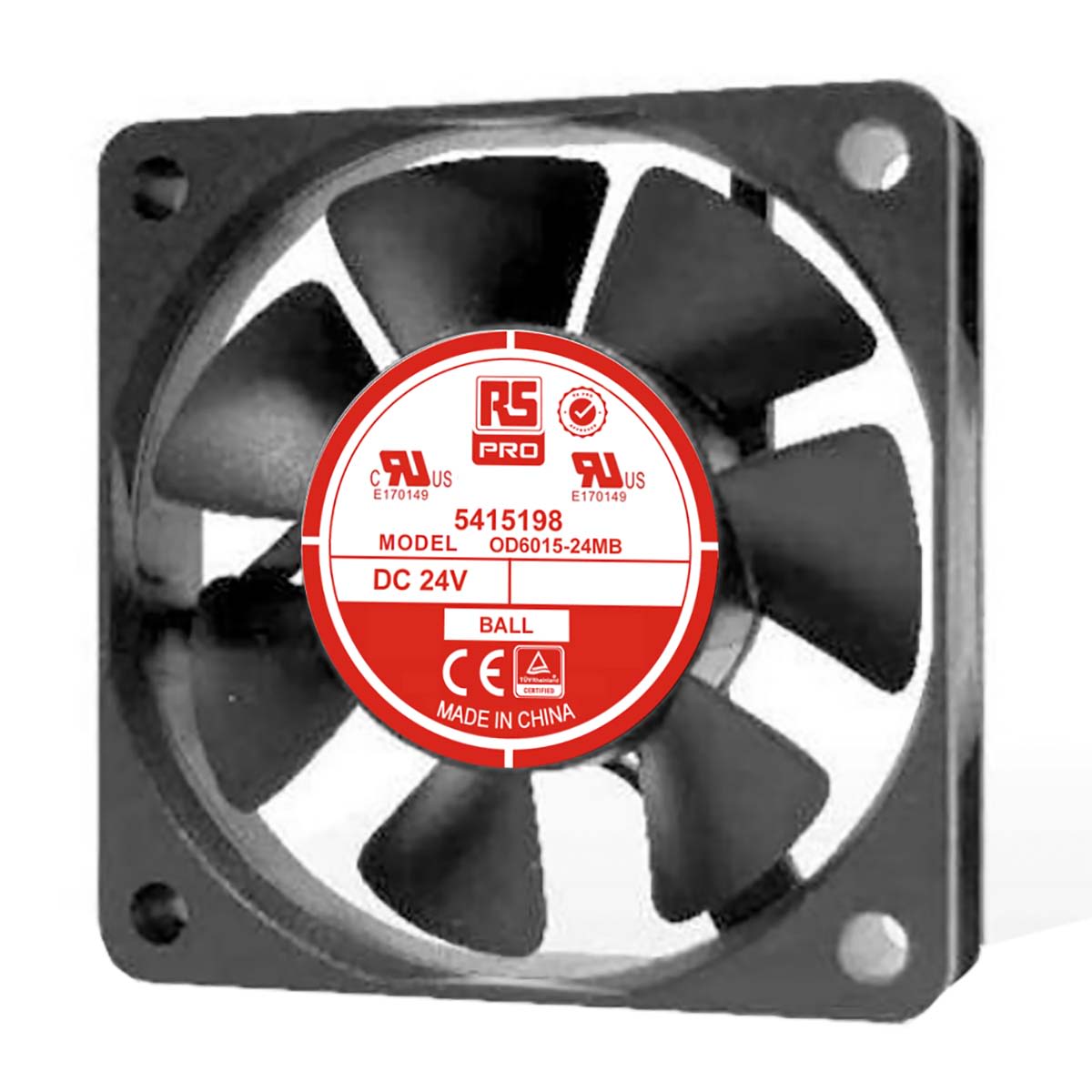 Rs Pro 軸流ファン 電源電圧：24 V Dc Dc 60 X 60 X 15mm Rs