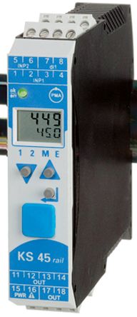 PMA KS45 PID Temperaturregler, 2 x Relais Ausgang, 90 → 260 V ac, 99 x 22.5mm