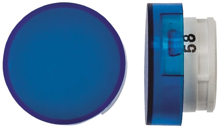 Blue Round Push Button Lens for use with A16 Series LED/Incandescent Lamp Push Button Switch