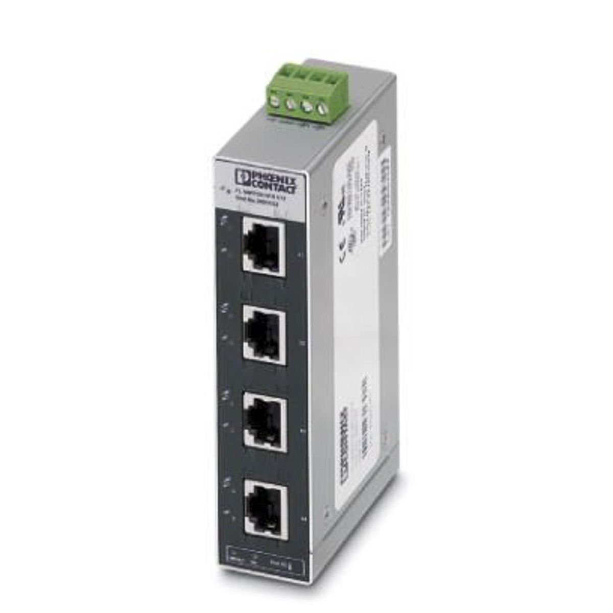 Phoenix ContactFL SWITCH SFN 4TX/FX ST Series DIN Rail Mount Ethernet Switch, 4 RJ45 Ports, 100Mbit/s Transmission, 24V