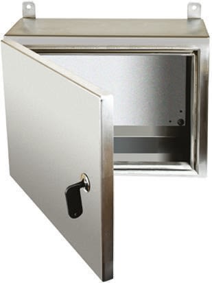 RS PRO 316 Stainless Steel Wall Box, IP69K, 400 mm x 300 mm x 200mm