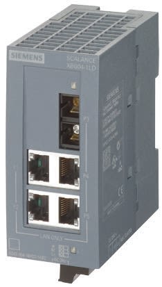 Switch Ethernet Siemens 4 Ports RJ45, montage Rail DIN