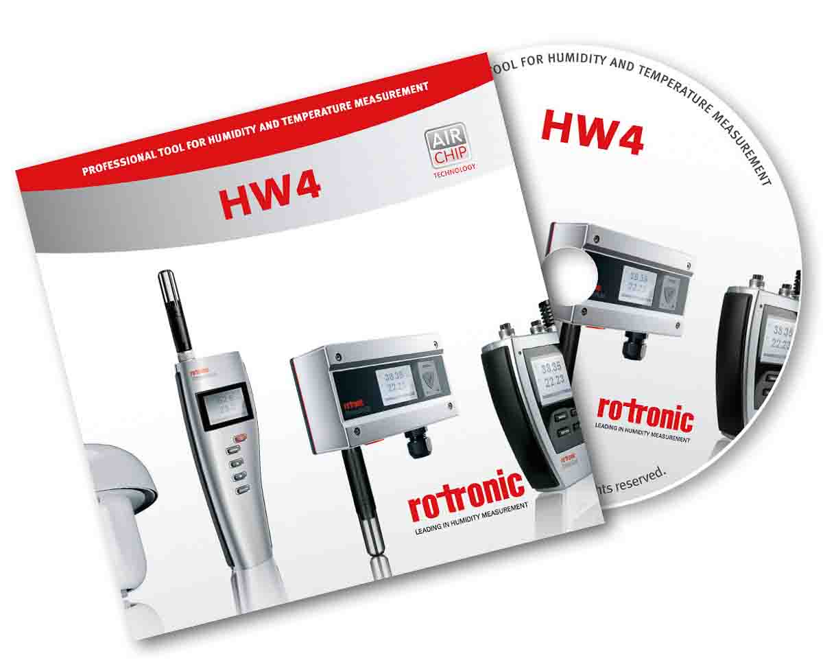 Rotronic Instruments HW4-E Software, Software für Datenprotokolliergerät HygroData-NT der Serie E
