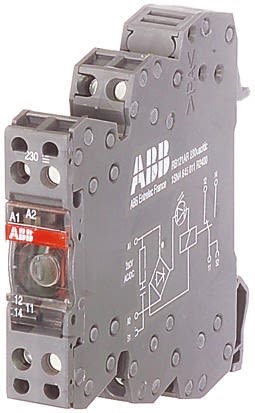 ABB DIN Rail Mount Interface Relay, 48V ac/dc Coil, 6A Load Current, DPDT