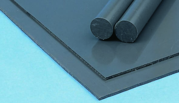 Grey Plastic Sheet, 1000mm x 500mm x 1mm