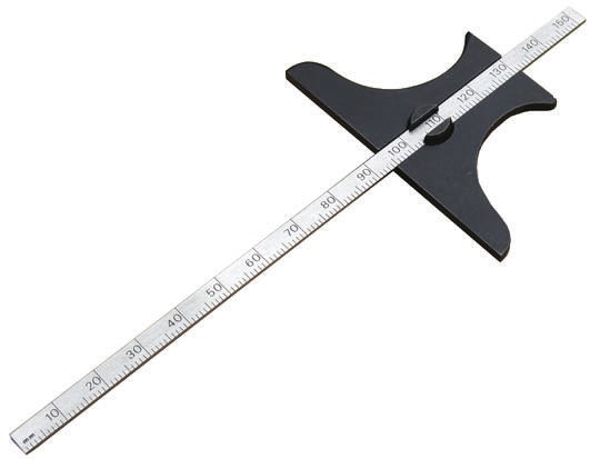 RS PRO 150mm  Imperial & Metric Depth Gauge, Stainless Steel, Steel, 470g, With RS Calibration
