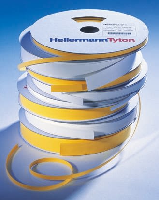 HellermannTyton TULT Yellow Heatshrink Labels, 6mm Width