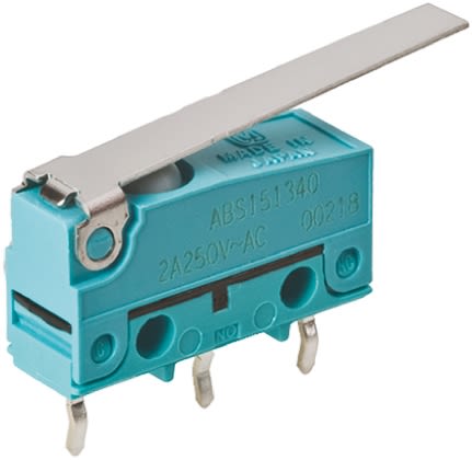 Microinterruptor, Palanca Articulada Larga SP-CO 2 A a 30 V dc