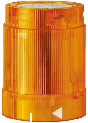 Werma 848 Series Yellow Flashing Effect Beacon Unit, 24 V ac/dc, LED Bulb, DC, IP54