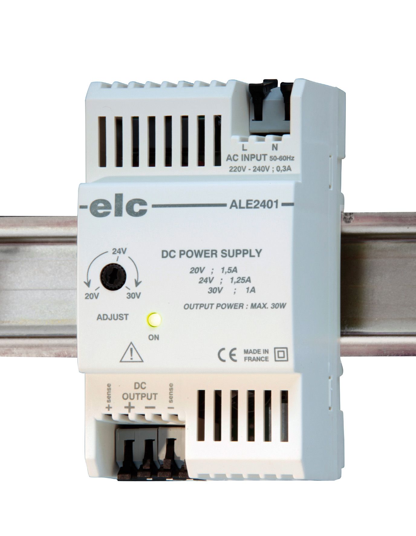 ELC DIN-Schienen Netzteil, 190 → 264V ac, 24V dc / 1.25A 30W Typ Switch Mode 1-Phasen