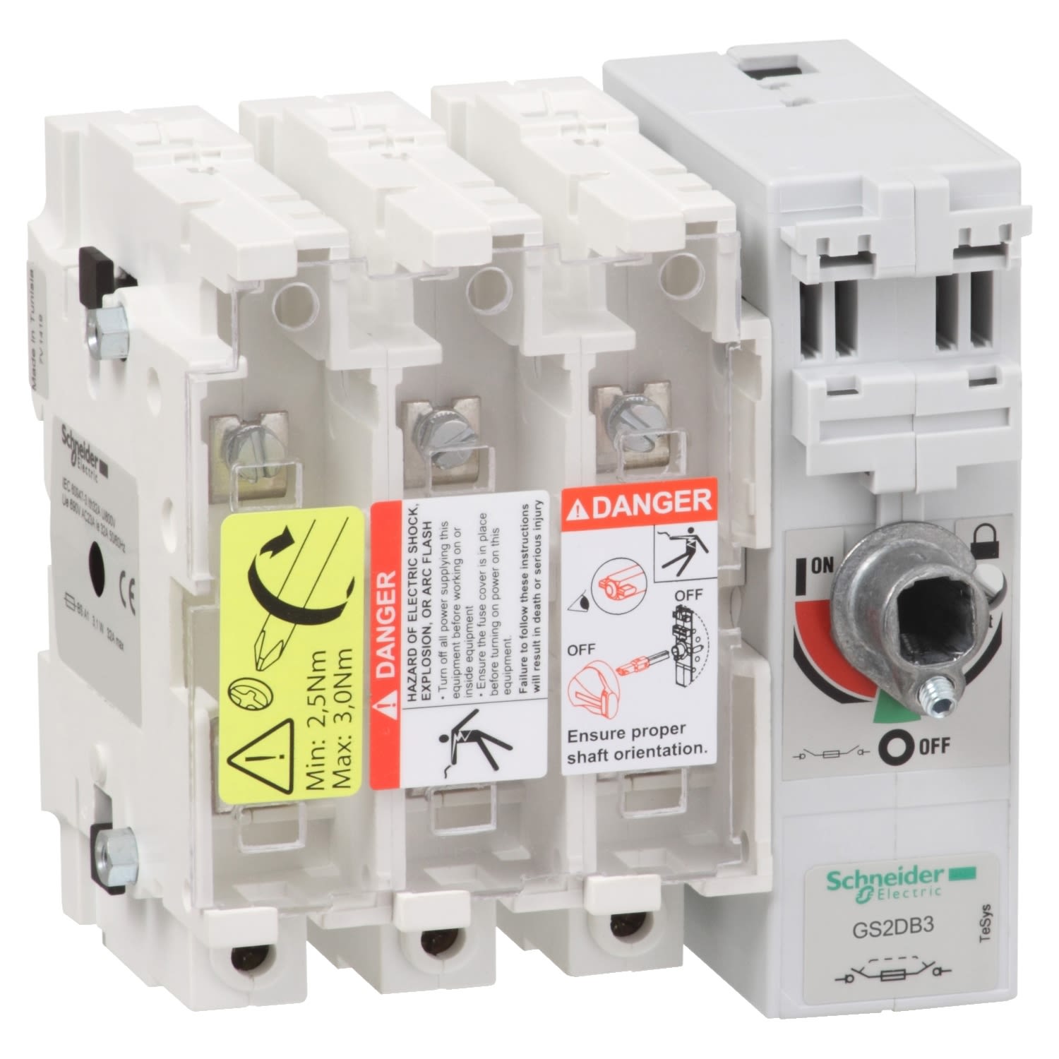 GS2MMB4 Schneider Electric 200 A dc, 200 A ac 4P Fused Switch