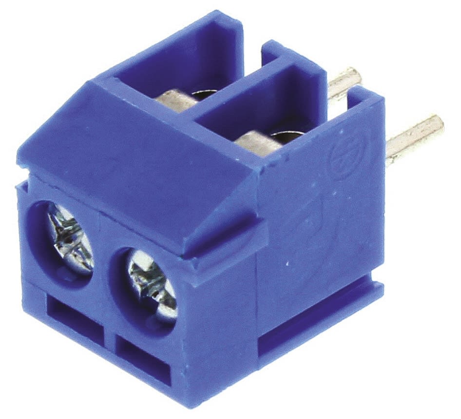 Bornier pour circuit imprimé TE Connectivity 2 contacts 1 rangée(s) pas de 3.5mm série Buchanan