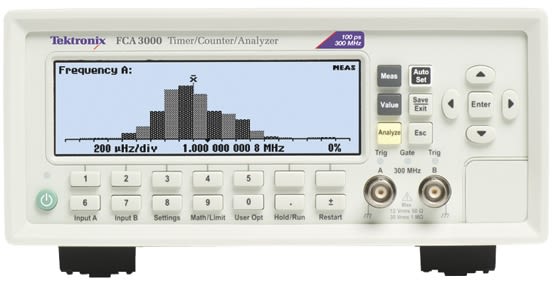 Tektronix FCA3000 Frequency Counter, 0.001 Hz Min, 300MHz Max, 12 Digit Resolution