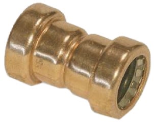 Copper Pipe Fitting, Push Fit Straight Coupler for 15mm pipe