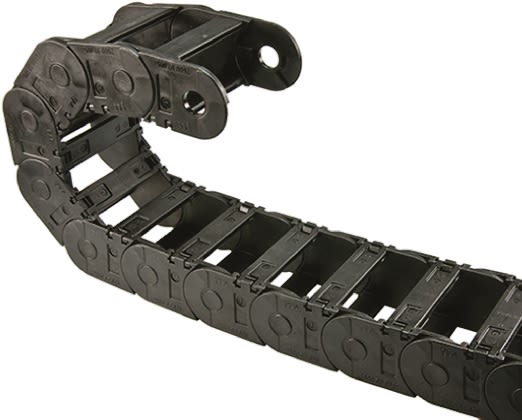 Igus 2600, e-chain Black Cable Chain - Flexible Slot, W66 mm x D50mm, L1m, 100 mm Min. Bend Radius, Igumid G
