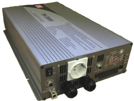 Mean Well Pure Sine Wave 3000W Power Inverter, 10.5 → 15V dc Input, 230V ac Output