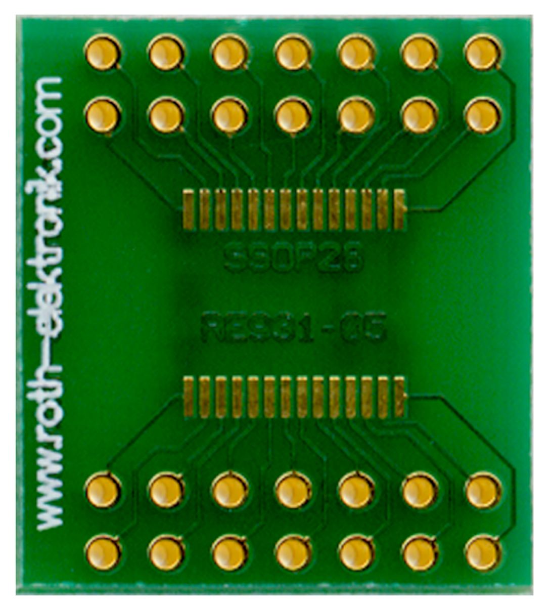 Roth Elektronik ユーロカード 拡張ボード RE931-05 20.95mm x 23.5mm
