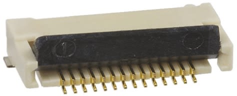 Konektor FPC, řada: XF2M, počet kontaktů: 14, počet řad: 1, rozteč: 0.5mm, orientace těla: Pravý úhel, Povrchová