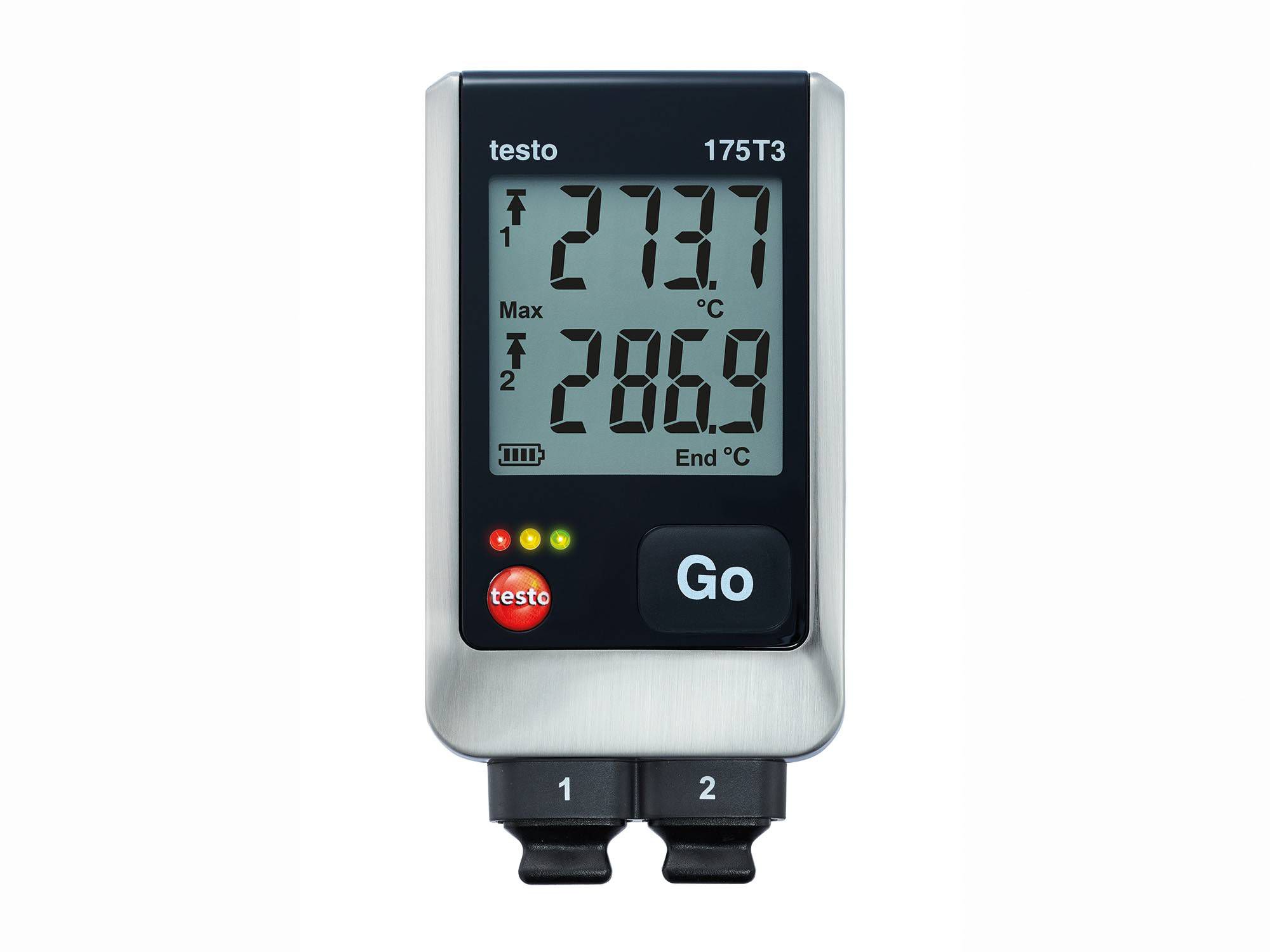 Testo 175 T3 Temperature Data Logger, 2 Input Channel(s), Battery-Powered