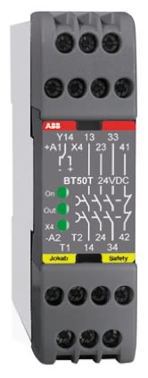 ABB BT50T Series Output Module, 0 Inputs, 4 Outputs, 24 V dc, 4NO/1NC